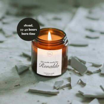Cristiano Ronaldo Candle With Matches, Football Gifts, Celebrity Candles, 2 of 11