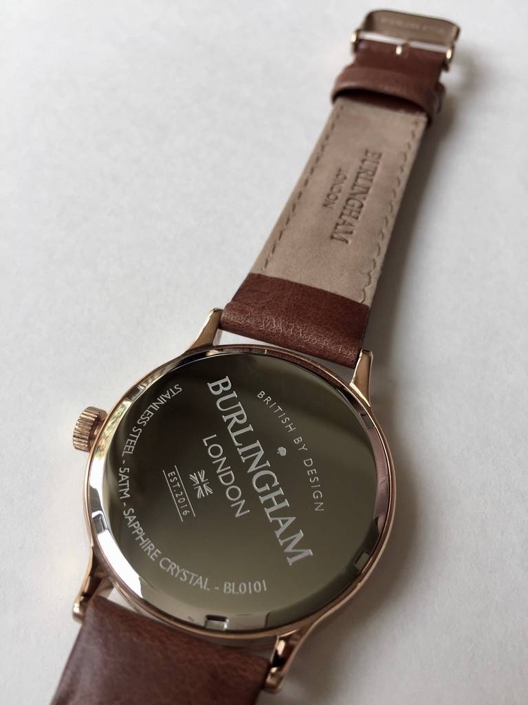 'Confluence' Rose Gold Watch By Burlingham London Watches