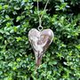 Hand Carved Wooden Heart And Star Decorations, thumbnail 4 of 9