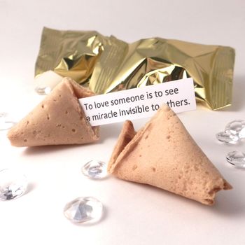 300 Personalised Wedding Fortune Cookie Wedding Favours, 6 of 11