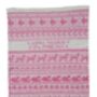 Personalised Lambswool Animals Baby Blanket Cream/Pink, thumbnail 4 of 5