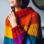 Commission Rainbow Roll Up Knit Down Jumper, thumbnail 5 of 6