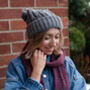 Ladies Personalised Initial Knitted Bobble Hat, thumbnail 7 of 11