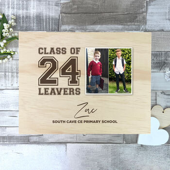 Personalised 'Class Of 24' School Leavers Photo Memory Box, 4 of 10