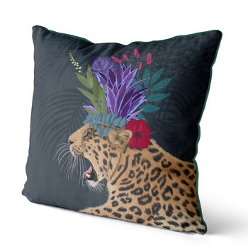 Set Of Two Cushions Hot House Leopards, 10 of 10