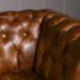 Bretby Two Seater Sofa Brown Cerato Leather, thumbnail 2 of 3