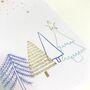 Personalised Grandparent Foiled Christmas Card Blue, thumbnail 4 of 4