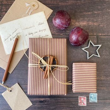 Burgundy Stripe Paper Fibre, 5 of 9