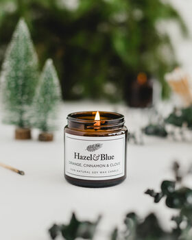 Spiced Orange Cinnamon And Clove Christmas Soy Candle, 3 of 9