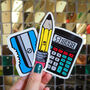 Funny Stationery Pencil Vinyl Stickers, thumbnail 1 of 4