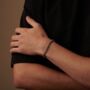 Foxtail Mens Bracelet Silver 5mm Personalised Gifts, thumbnail 7 of 12