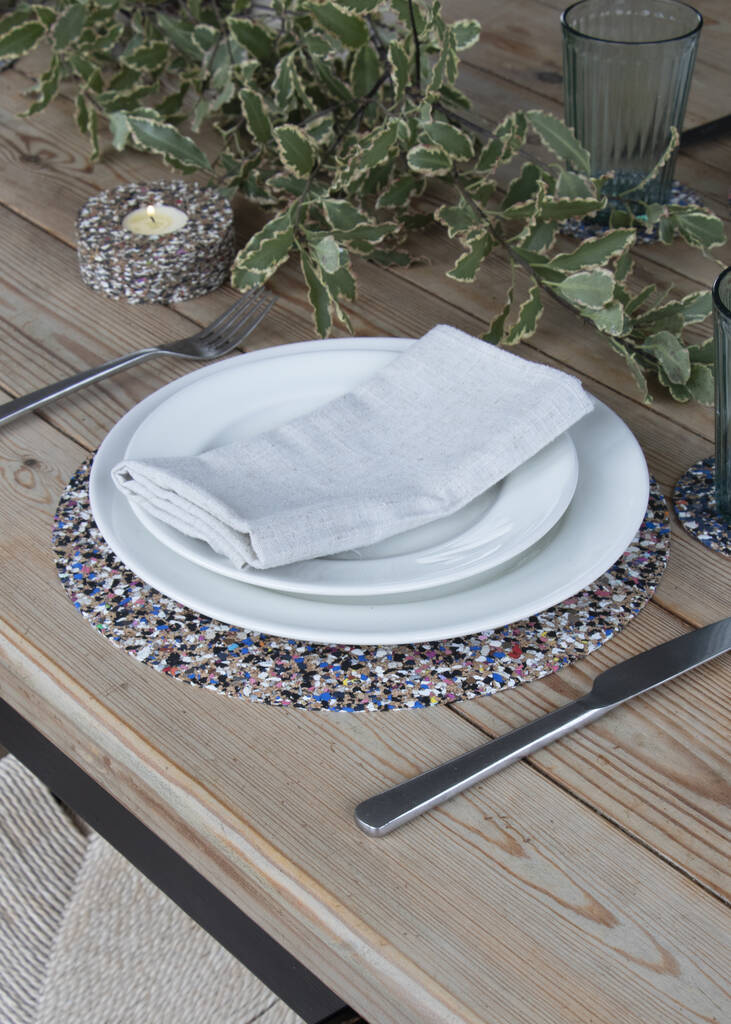 Beach Clean Round Placemat Set By LIGA