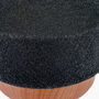 Black And Wood Effect Textured Ceramic Table Lamp, thumbnail 8 of 10