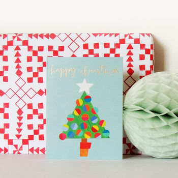 Christmas Tree Mini Greetings Card, 3 of 3