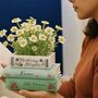 Jane Austen Stacked Book Lovers Ceramic Planter, thumbnail 2 of 7