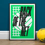 Back Of The Net, Football Wall Art Print, thumbnail 2 of 3