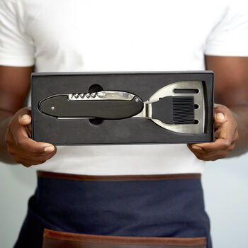 Personalise BBQ Tool And Apron Gift Set, 5 of 7