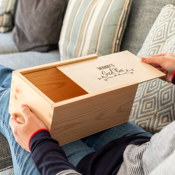 Personalised Seed Box With Sliding Lid Gardening Gift, 5 of 5