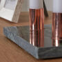 Contemporary Marble And Rose Gold Candle Holder, thumbnail 5 of 5