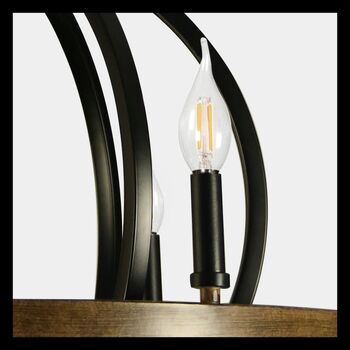 Six Light Candle Style Chandelier, 2 of 8
