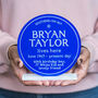 Personalised Freestanding Acrylic Blue Plaque, thumbnail 2 of 5