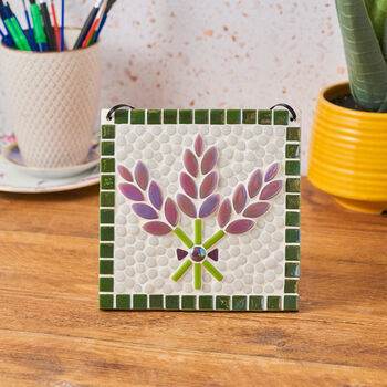 Lavender Plaque Craft Mosaic Kit Ideal For Beginners, 4 of 8