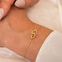 Sterling Silver Infinity Heart Slider Bracelet, thumbnail 1 of 5