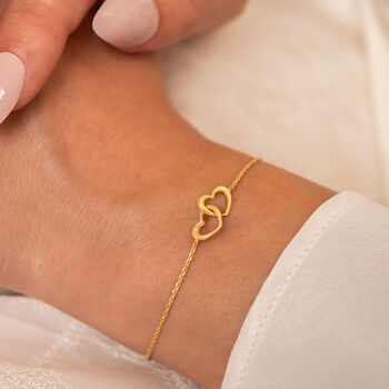 Sterling Silver Infinity Heart Personalised Slider Bracelet, 2 of 9
