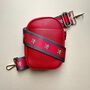 Cross Body Double Zip Bag In Red, thumbnail 3 of 6