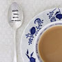 Personalised Silver Plated Vintage Tea Spoon, thumbnail 2 of 9