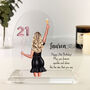 Personalised Birthday Girl Celebration Heart Plaque, thumbnail 1 of 6