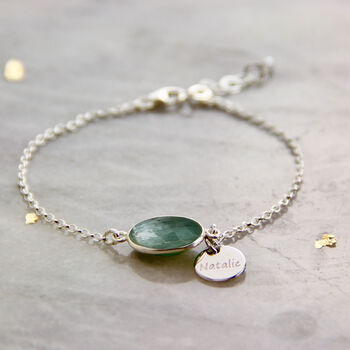 Sterling Silver Emerald Bracelet, 4 of 9