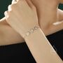 Daisy Flower Trio Bracelet In Sterling Silver, thumbnail 1 of 8