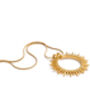 Sun Charm Pendant Necklace 18k Gold Plated Pvd Tarnish Free, thumbnail 2 of 5