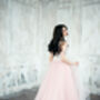 Blush Pink Bridal Tulle Skirt With A Train, thumbnail 12 of 12