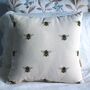 Handmade Repurposed Fabric Bumble Bee Cushion, thumbnail 1 of 6