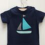 Baby Sailing Boat T Shirt, thumbnail 2 of 4