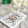 Joy Folk Lettering Christmas Card, thumbnail 2 of 3