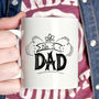 Hand Lettered Number One Dad Personalised Message Mug, thumbnail 1 of 1