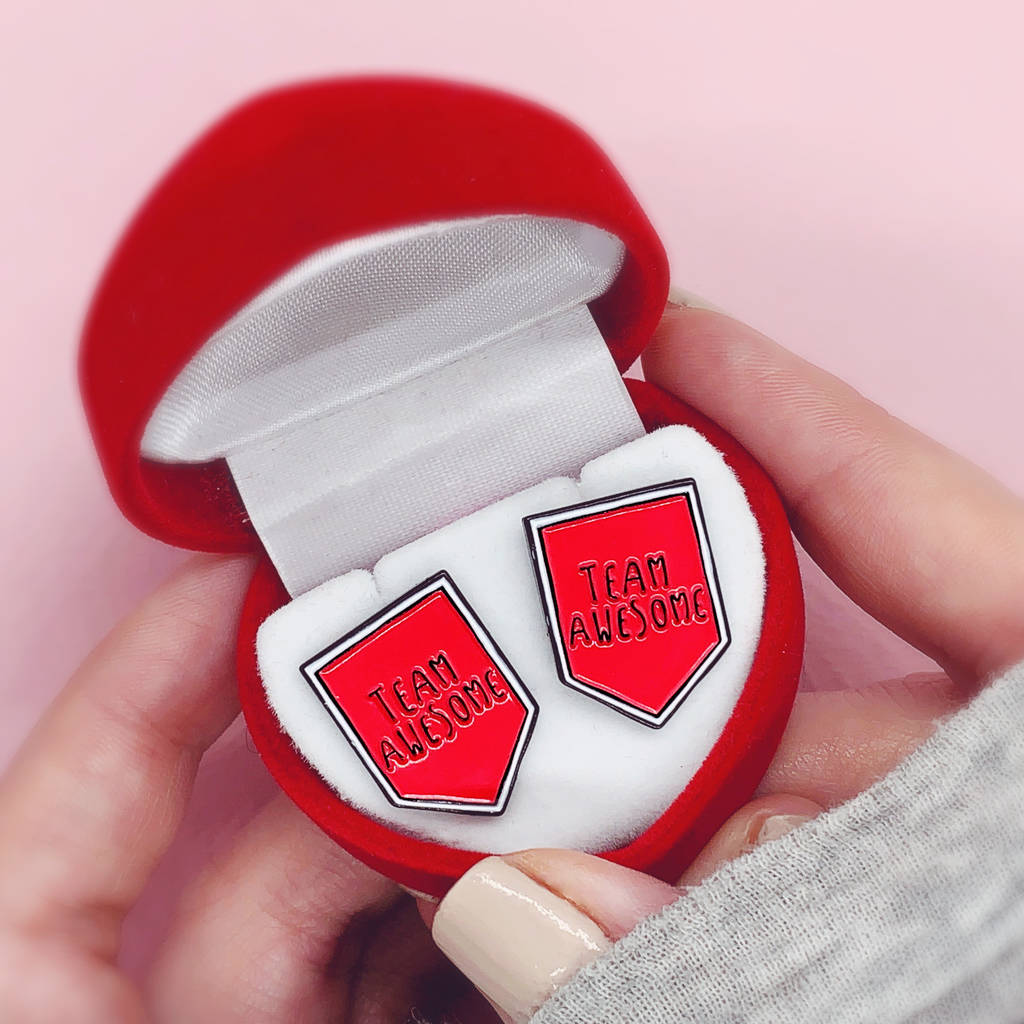 couples enamel pin set by house of wonderland | notonthehighstreet.com