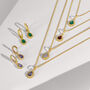 Gold Plated Birthstone Huggie Hoop Earrings, thumbnail 7 of 12