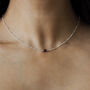 January Birthstone Garnet Sterling Silver Necklace, thumbnail 1 of 4