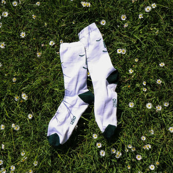 Lucky White Bamboo Socks For Him And Her, 3 of 6