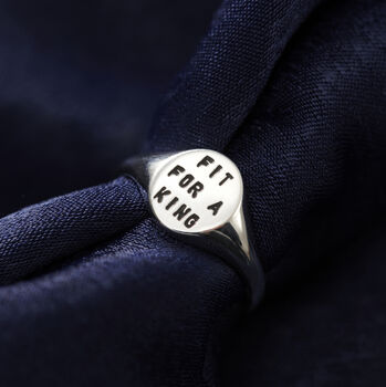 'Fit For A King' Signet Ring, 3 of 5