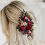 Fawn Jewel Toned Wedding Dried Flower Hair Clip, thumbnail 1 of 3