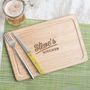 Personalised 'His Kitchen' Wooden Chopping Board, thumbnail 3 of 5