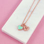 Valentines Gift Enamel Heart Necklace, thumbnail 7 of 11