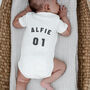 Personalised Football Baby Vest, thumbnail 1 of 2