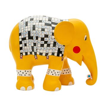 Retirement Crossword Puzzle Nimil Painted 15cm Elephant, 7 of 10