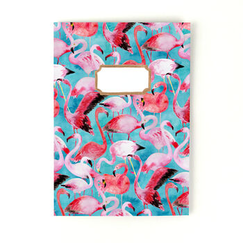 Flamboyance Of Flamingos Print A5 Lined Journal, 5 of 10